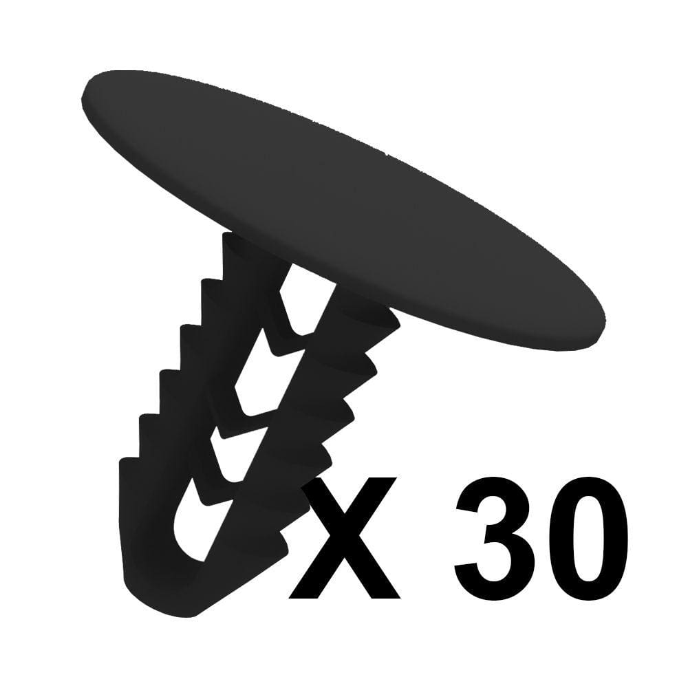 Kit 30 Grampos Presilhas Preta Forro Do Teto Kwid 2018 2019 2020 2021 2022 2023 2024