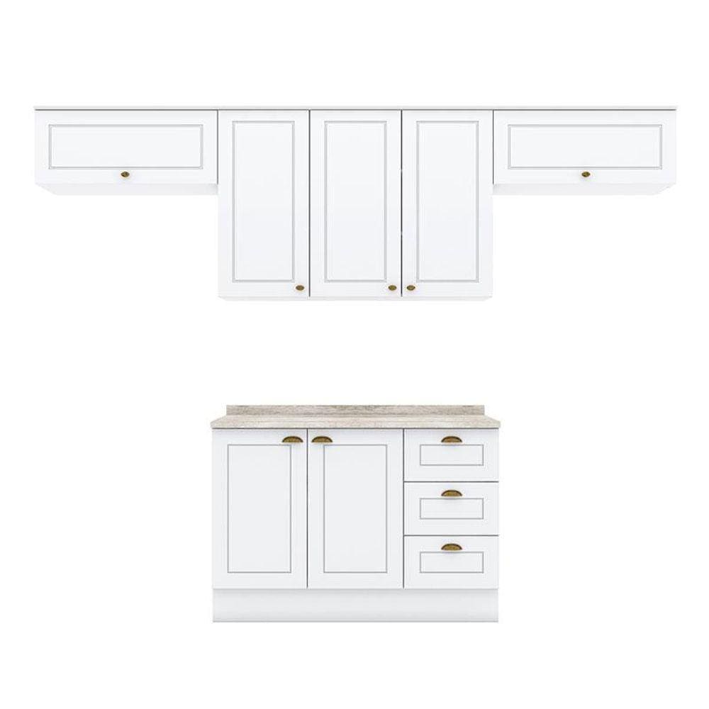 Cozinha Modulada Nova York 5 Peças Branco HP - Henn