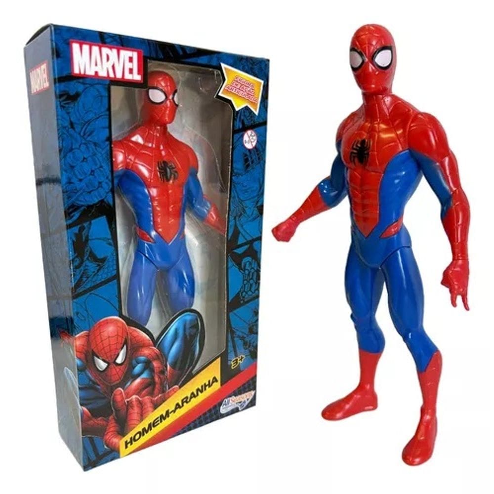 Boneco Marvel HOMEM ARANHA 22cm - Boneco dos Vingadores - Marvel All Seasons - PANAMI
