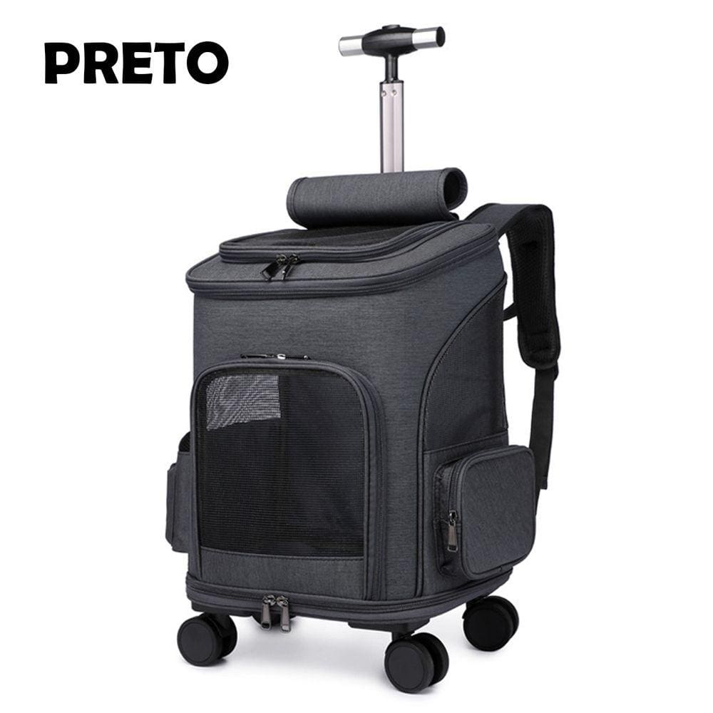 Bolsa Mochila com Rodinhas Lorben para Transporte de Pets Cães Gatos GT6280