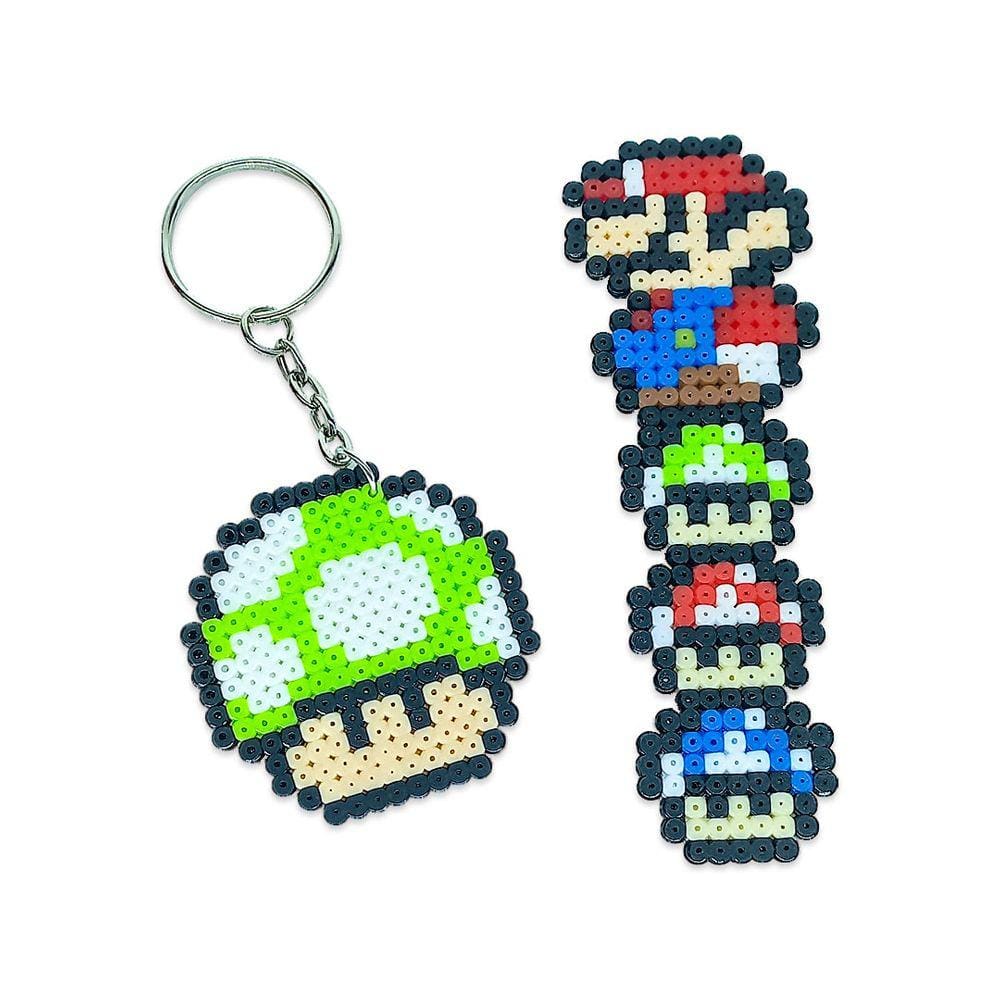 Chaveiro E Marcador De Pagina Pixel Art Mario Bros