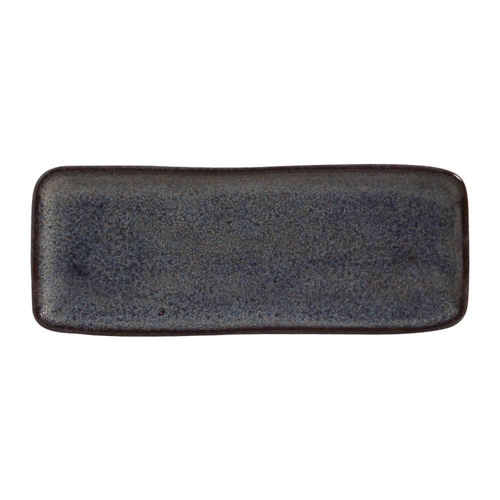 Conjunto c/ 4 Travessas Retangular Média Orgânico Titanium 33x13cm