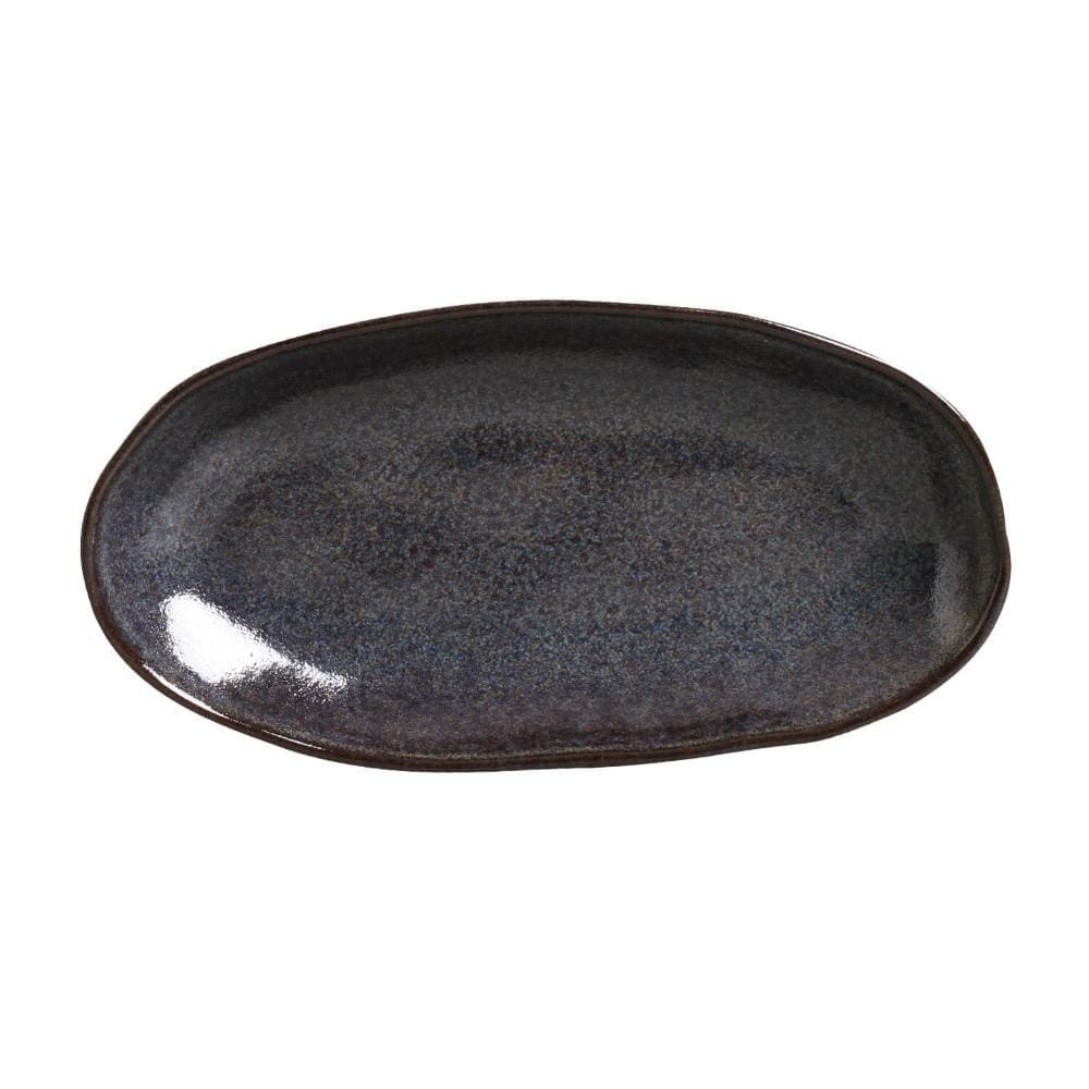 Conjunto c/ 4 Travessas Oval Funda G Orgânico Titanium 32x16cm 650ml