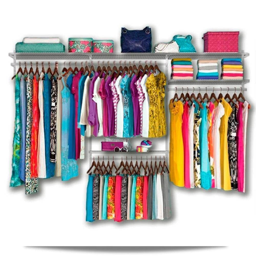 Roupeiro aramado quarto pequeno closet feminino solteiro 2,80 BR