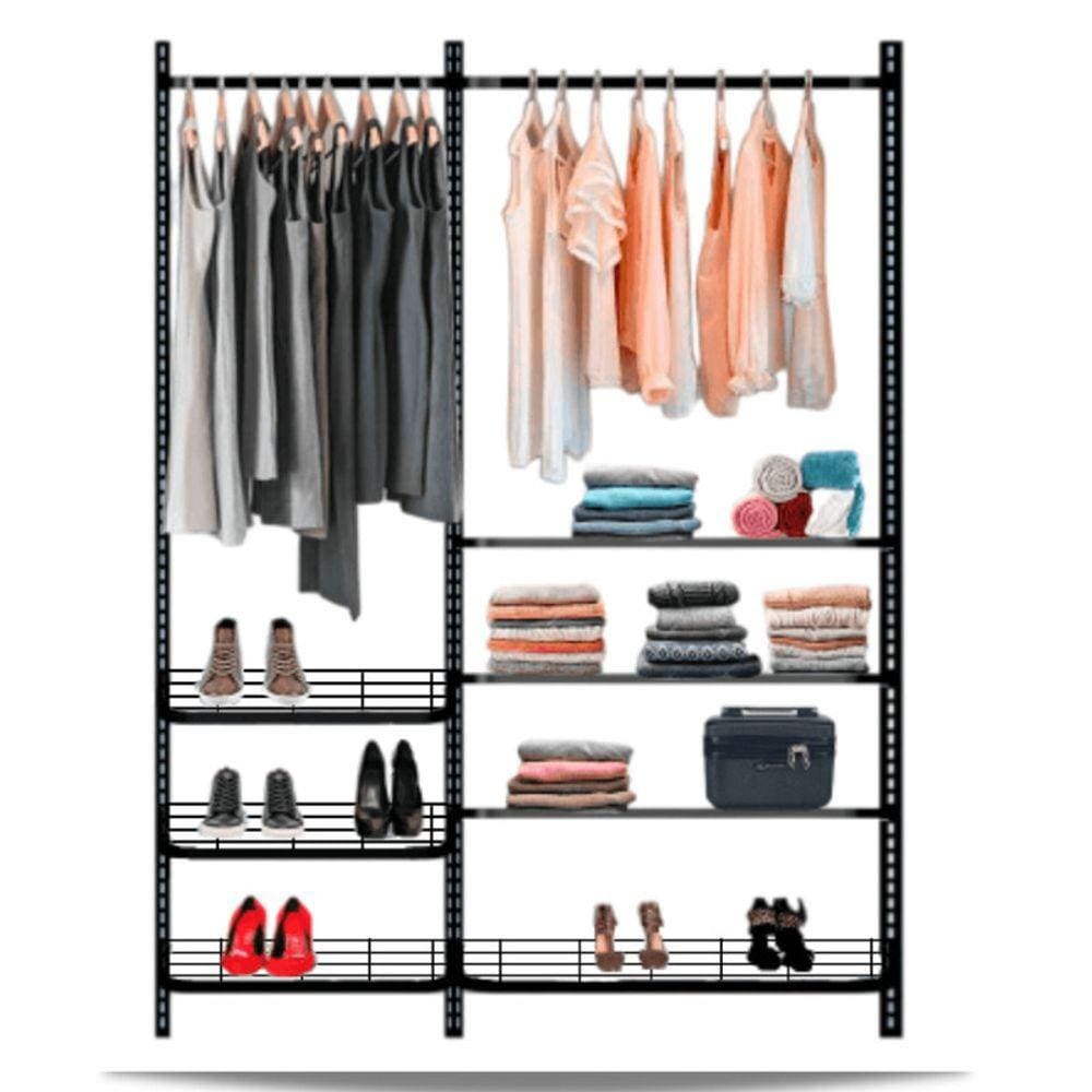 Guarda roupa closet aramado aberto armário modulado roupeiro 1,60 PT