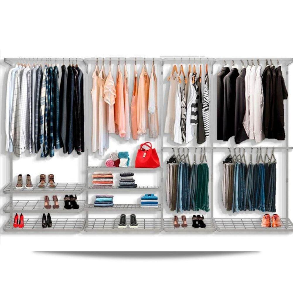 Guarda roupa closet aramado aberto armário modulado roupeiro 3,40 BR