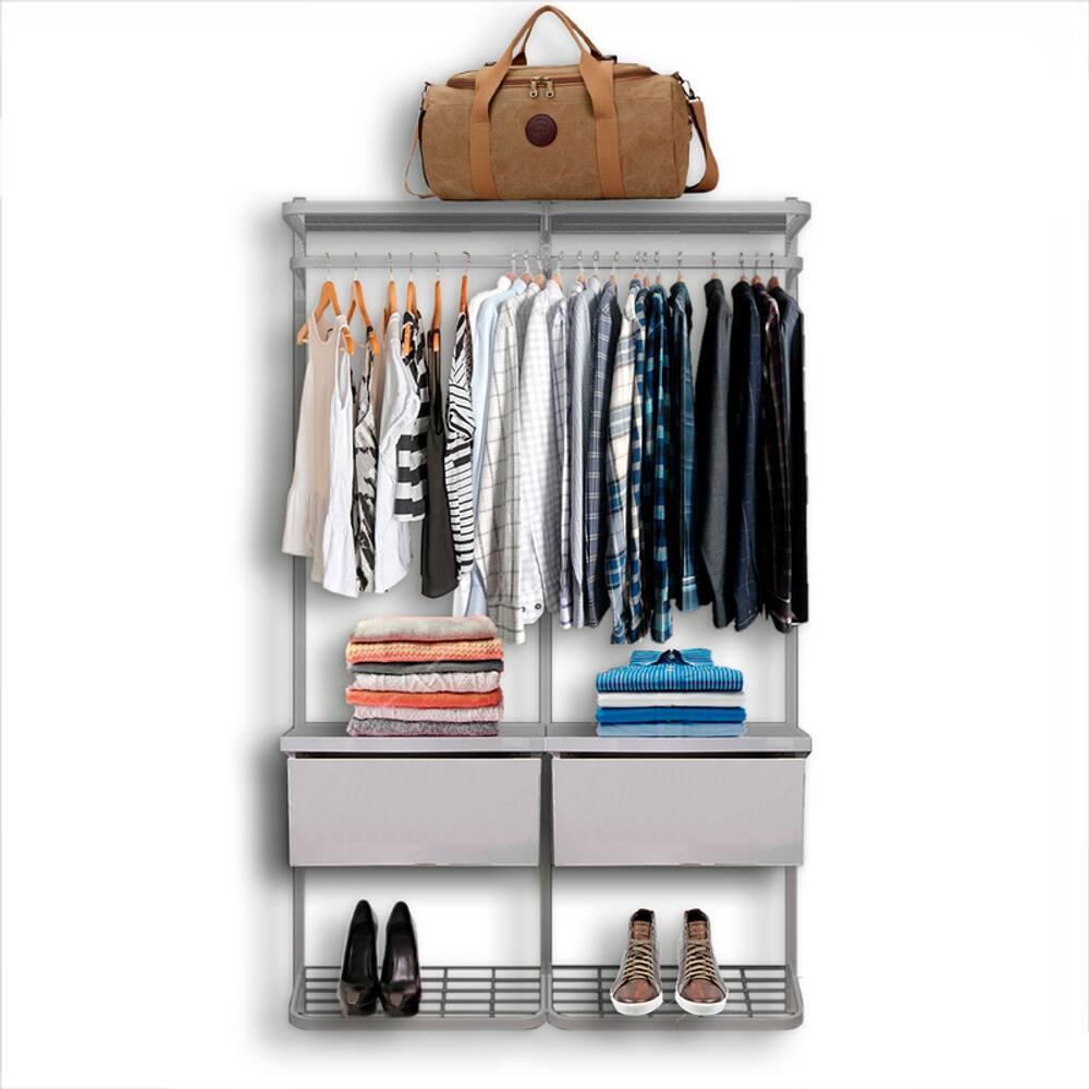 Guarda Roupa Closet Aramado Modulado Gaveta MDF 1,30m BR