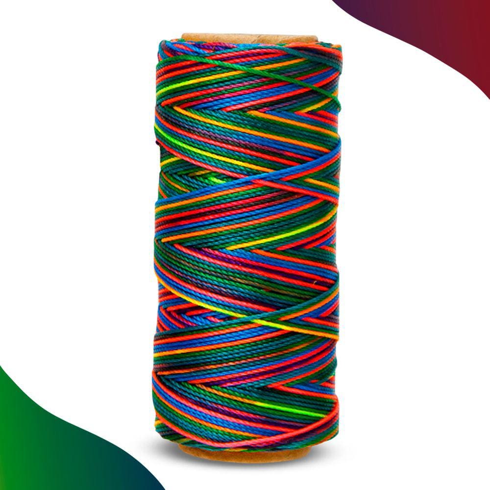 Cordão Encerado - 1mm Fio Cordone - 100 Metros - Mostarda Claro - Nº: 846 - Nybc