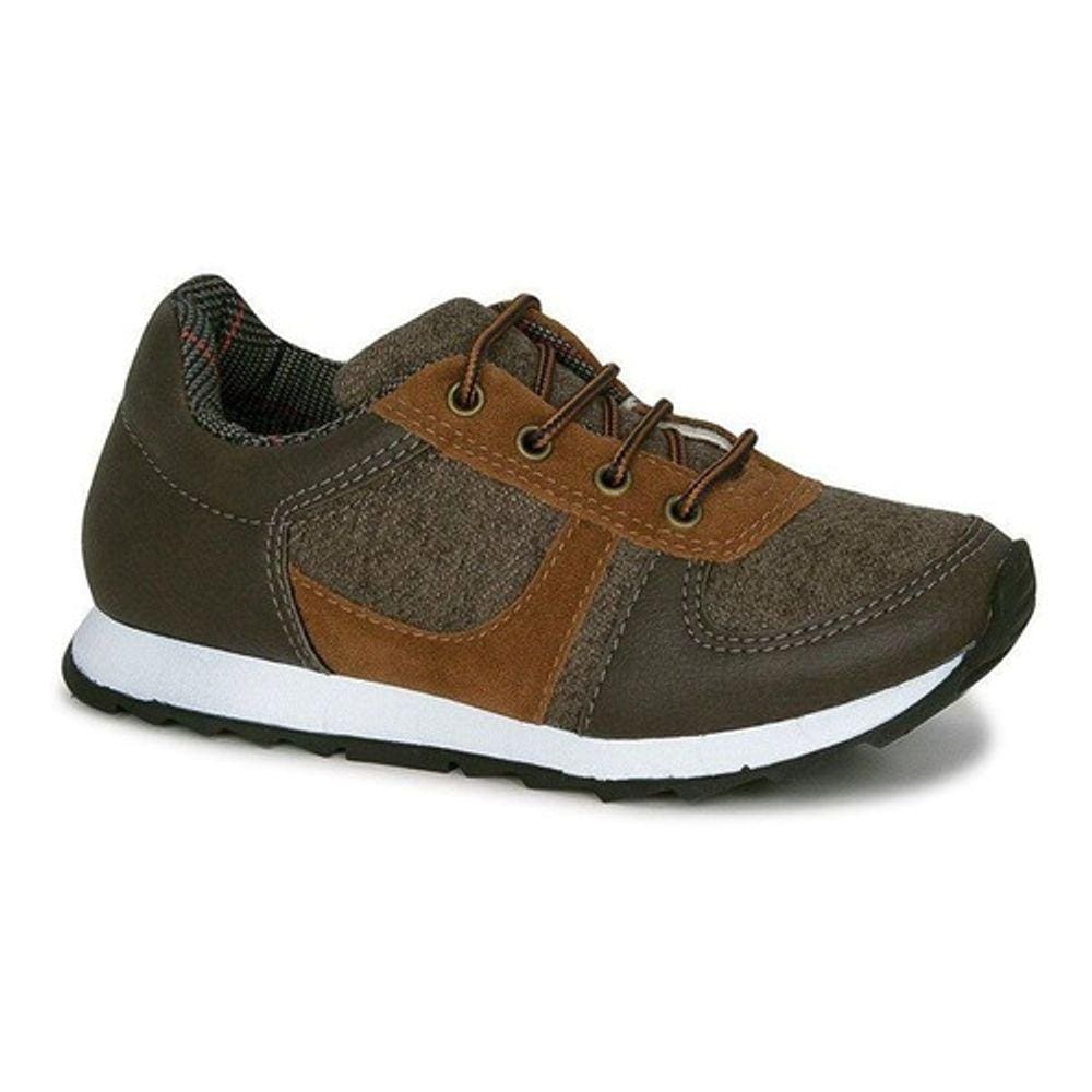 Tênis Infantil Masculino Diversão Boy Denim Nº27 Cor Marrom - Sugar Shoes