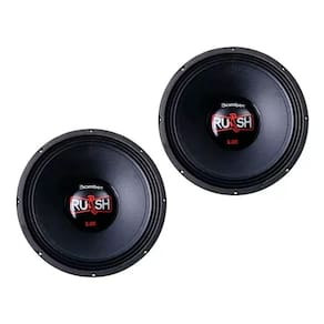 Par Alto Falante Woofer Bomber Rush 12 Pol 1000W Rms 4 Ohms