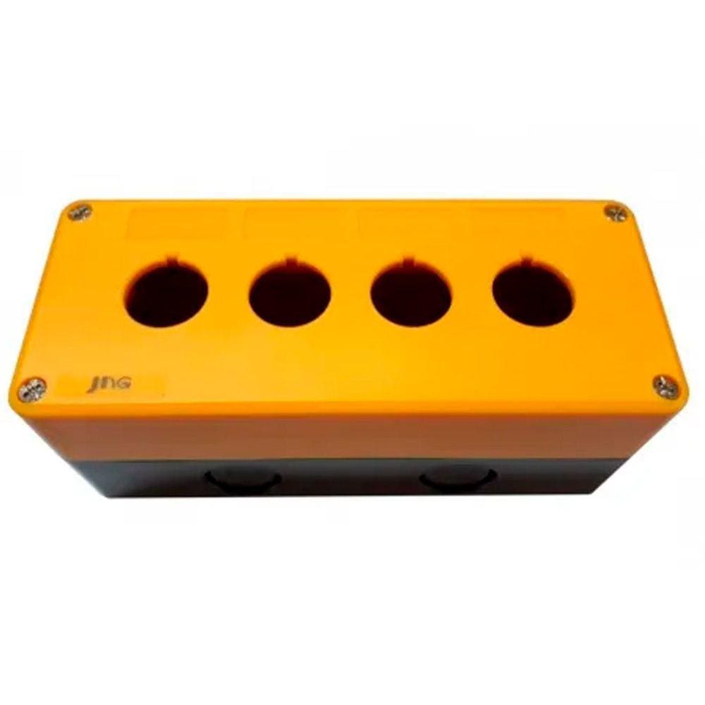 Caixa Plastica de Sobrepor Para Botoeira 22,5mm 4 Furos JNG