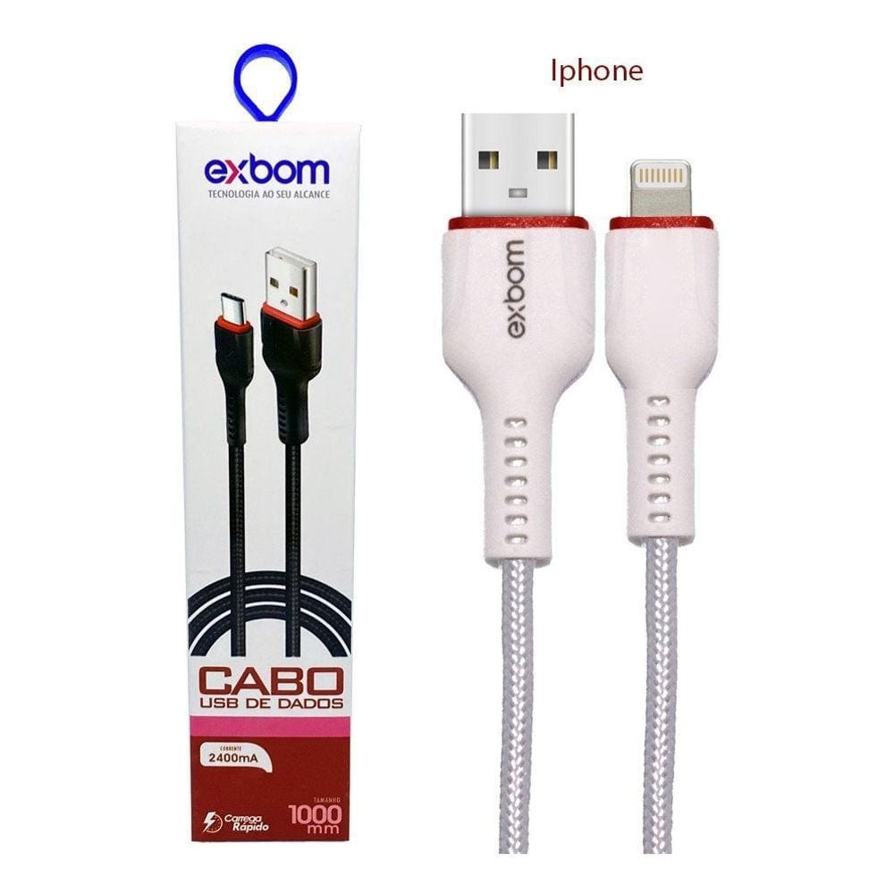 Cabo Rápido Carregador E Dados Reforçado - Ligthning Ios