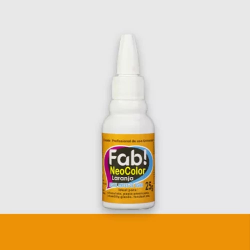 Corante Em Gel Neocolor Laranja 25g Fab