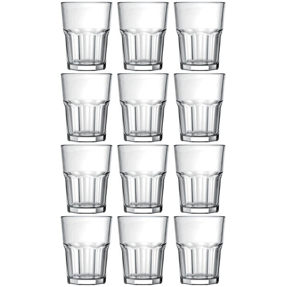 Jogo 12 Copos 200ml para Suco Água e Refrigerante Nadir Figueiredo em Vidro Transparente