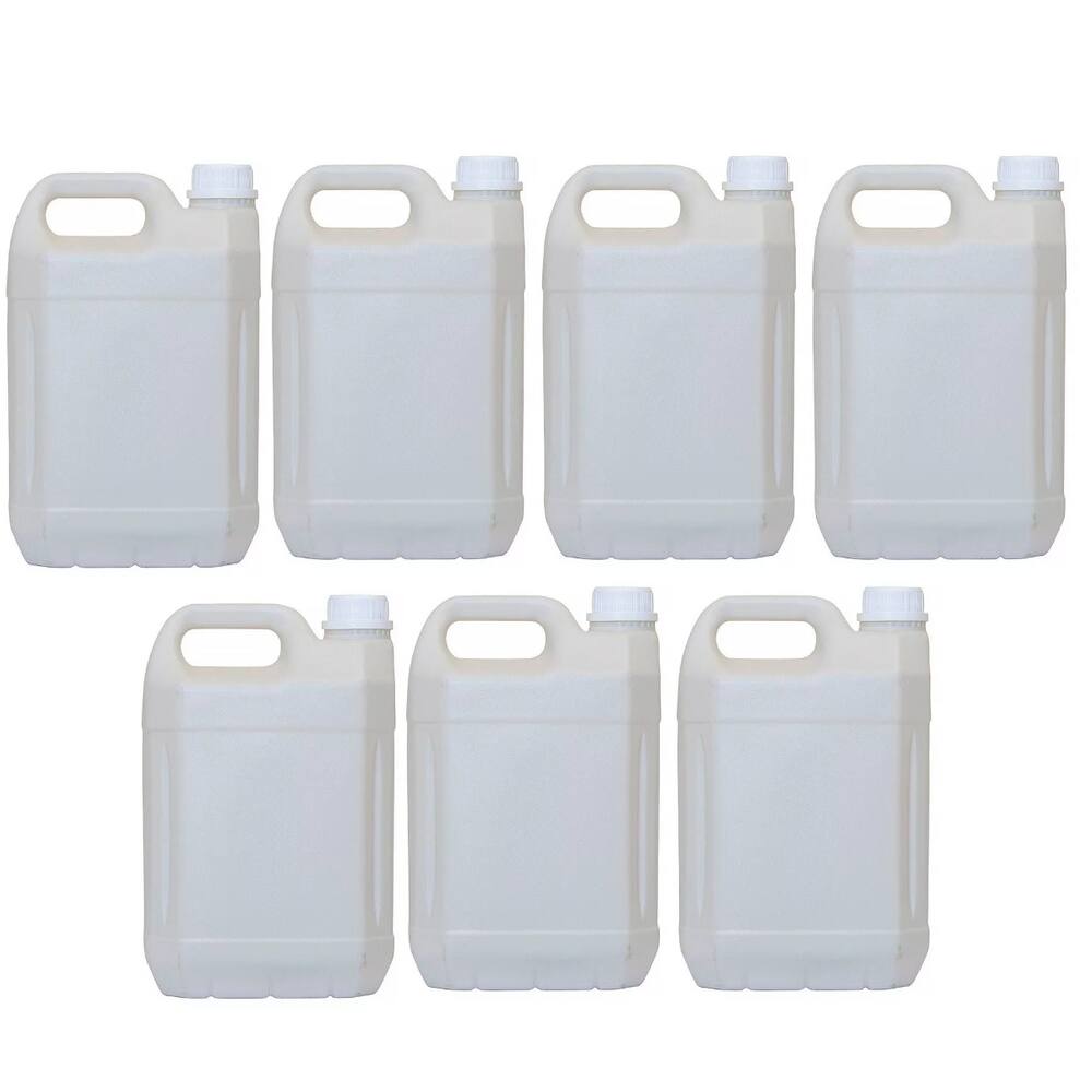Kit 07 Galão Embalagem frasco Plástico 5 Litros Vazio Produto Limpeza