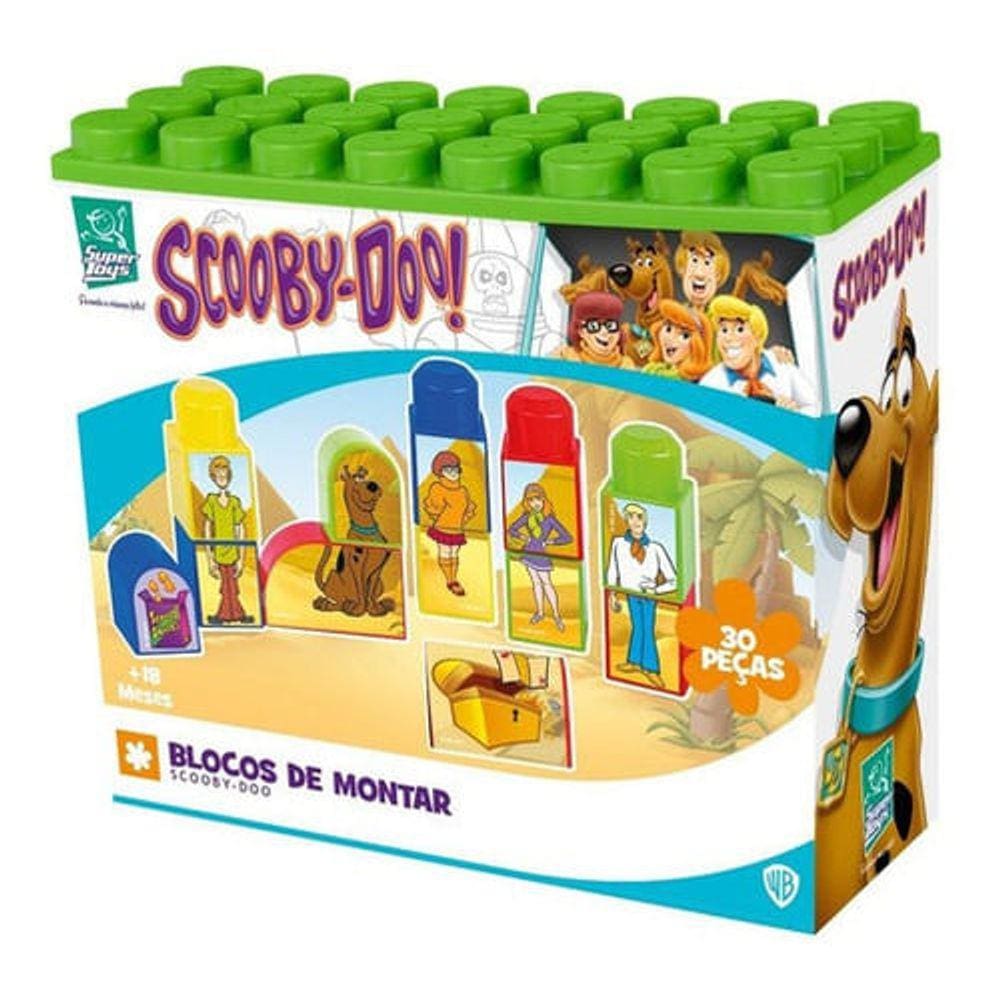 Blocos De Montar - Scooby - Doo 30 Pecas - 454 SUPER TOYS