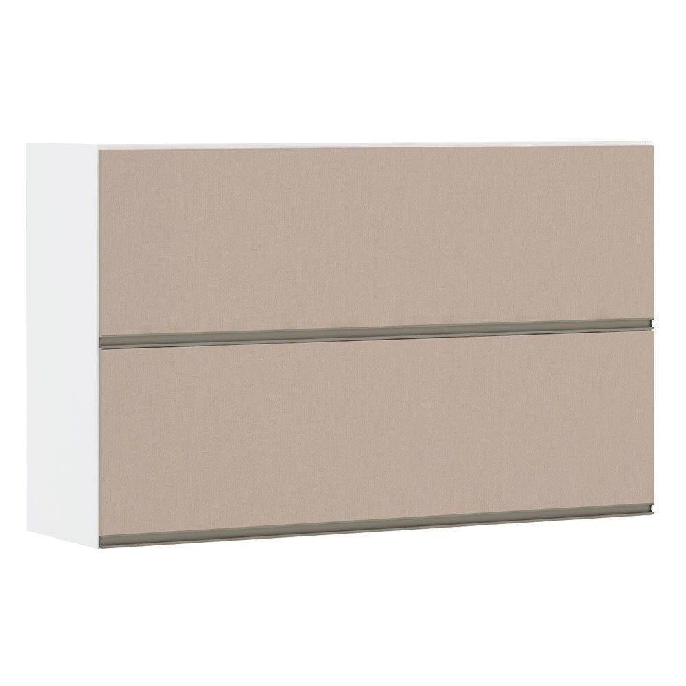 Armário Basculante Duplo 120cm 2 Portas Branco Polar