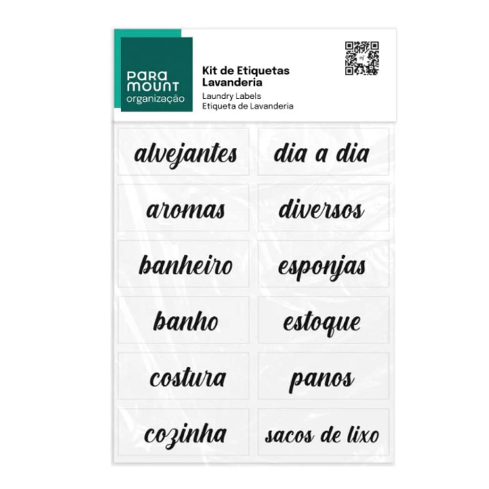 Kit Etiquetas Lavanderia C/ 12 un