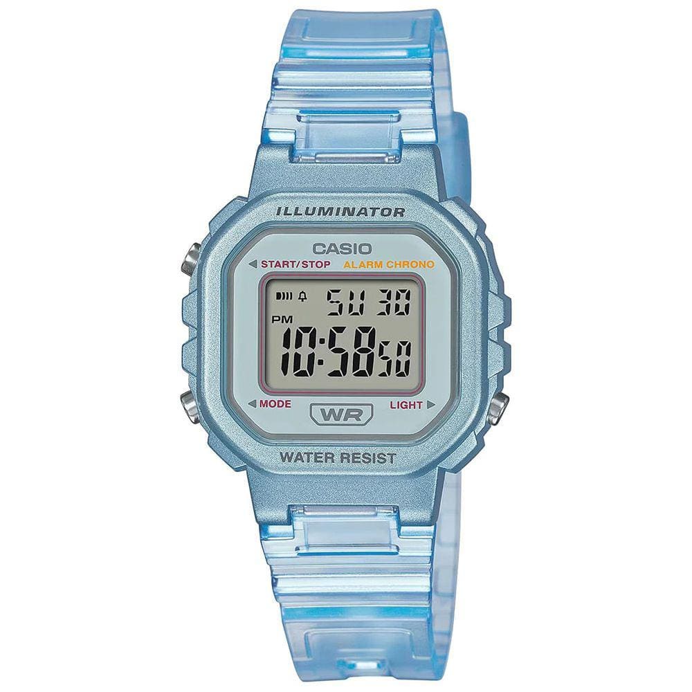 Relógio CASIO azul digital feminino LA-20WHS-2ADF