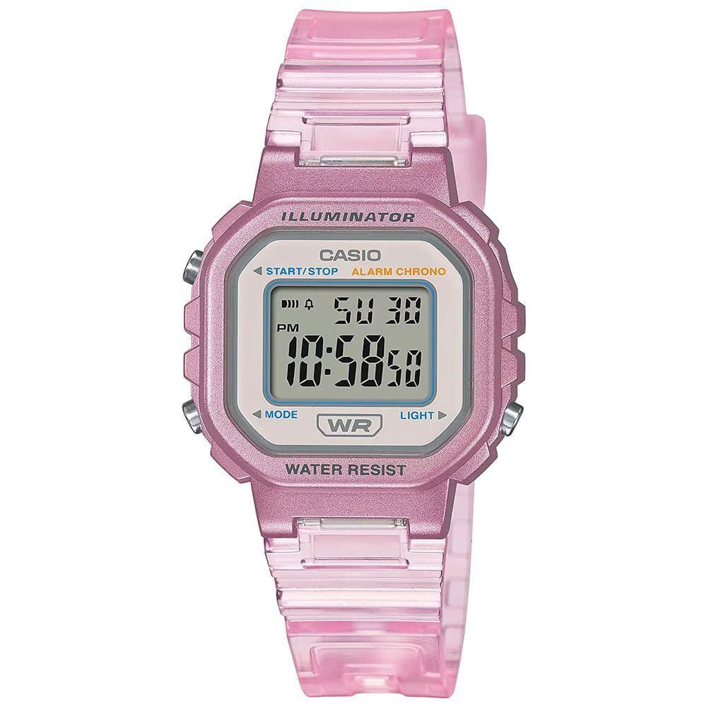 Relógio CASIO rosa digital feminino LA-20WHS-4ADF