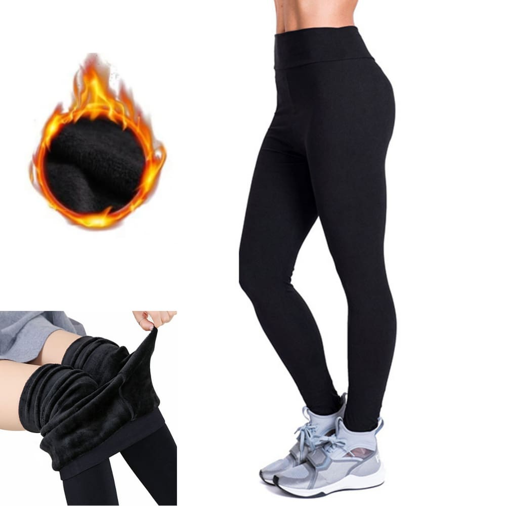 Calça Legging Forrada Peluciada Lã Térmica Franelada Inverno