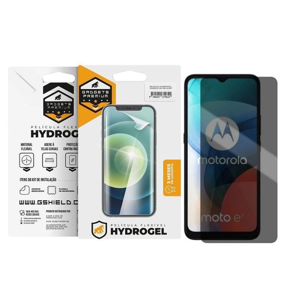 Película Para Motorola Moto E7 - Privacidade Hydrogel - Gshield