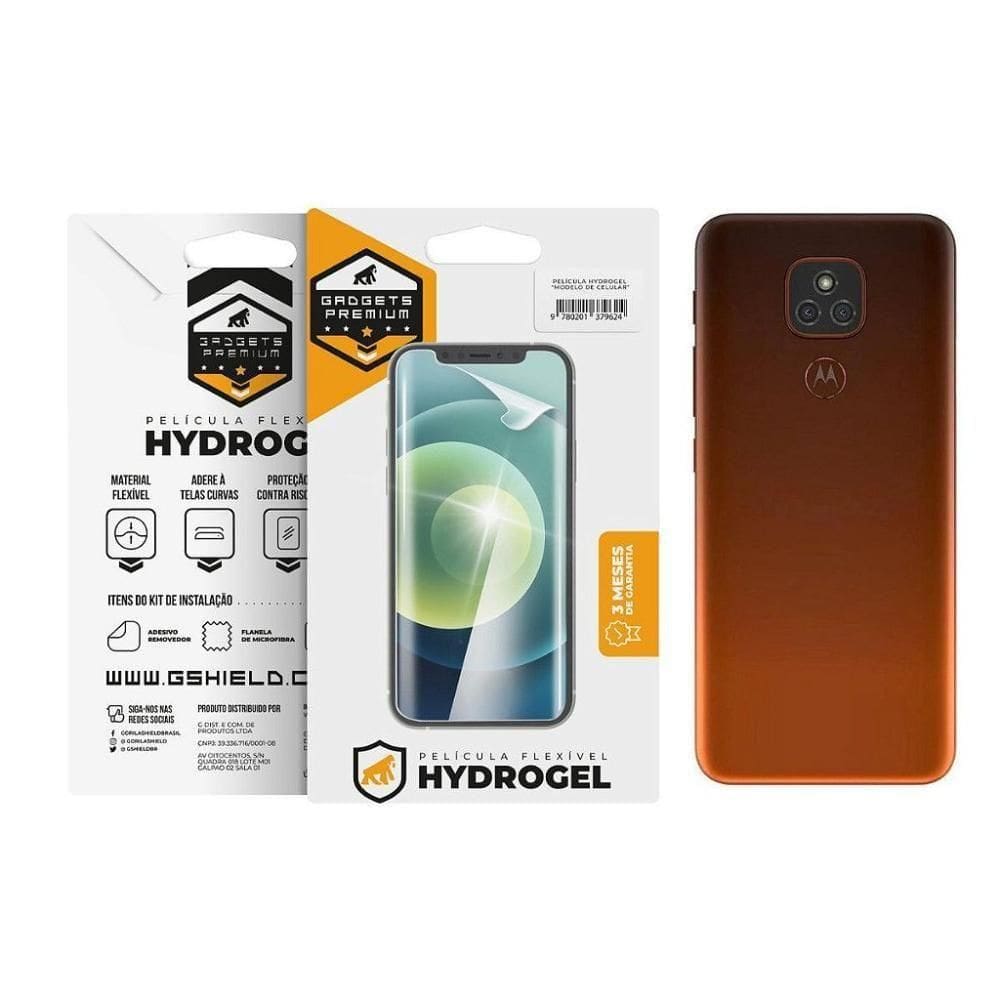 Película Para Motorola Moto E7 - Traseira Hydrogel Hd- Gshield