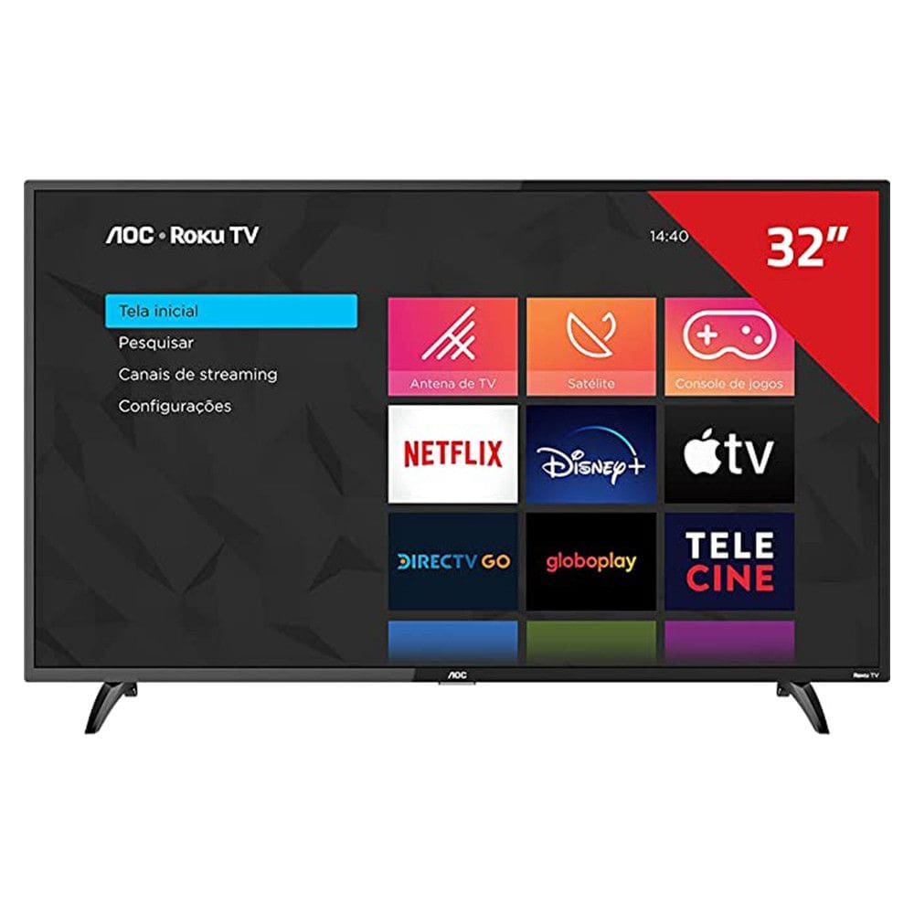 Smart TV 32 HD AOC 32S5135/78G 60Hz Dolby Digital Audio