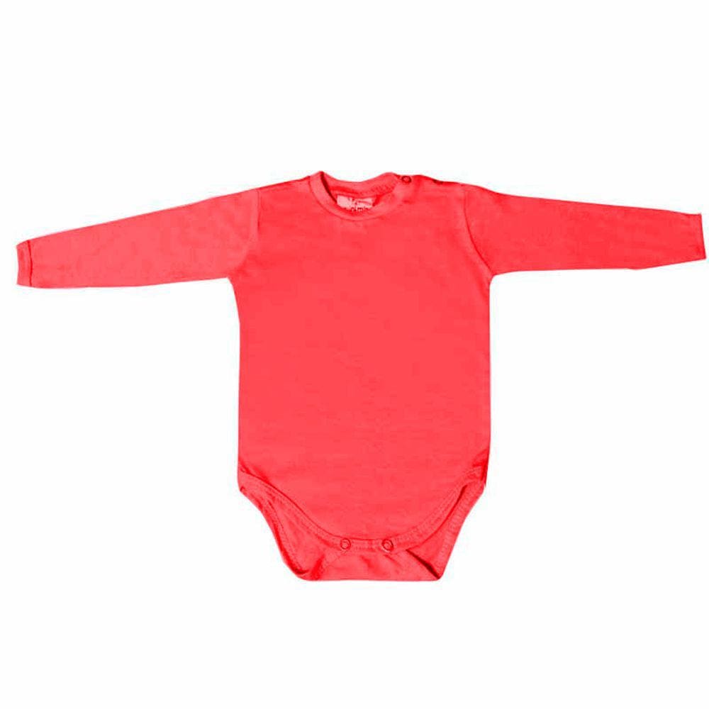 Body Manga Longa Mini Mix GBaby Cor Vermelho - P