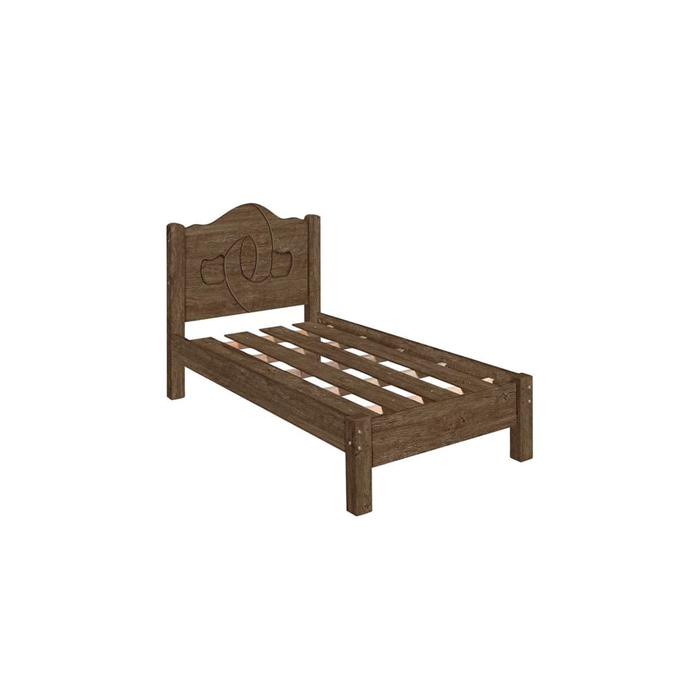 Cama Siena Solteiro Mocaccino – Carmolar Móveis
