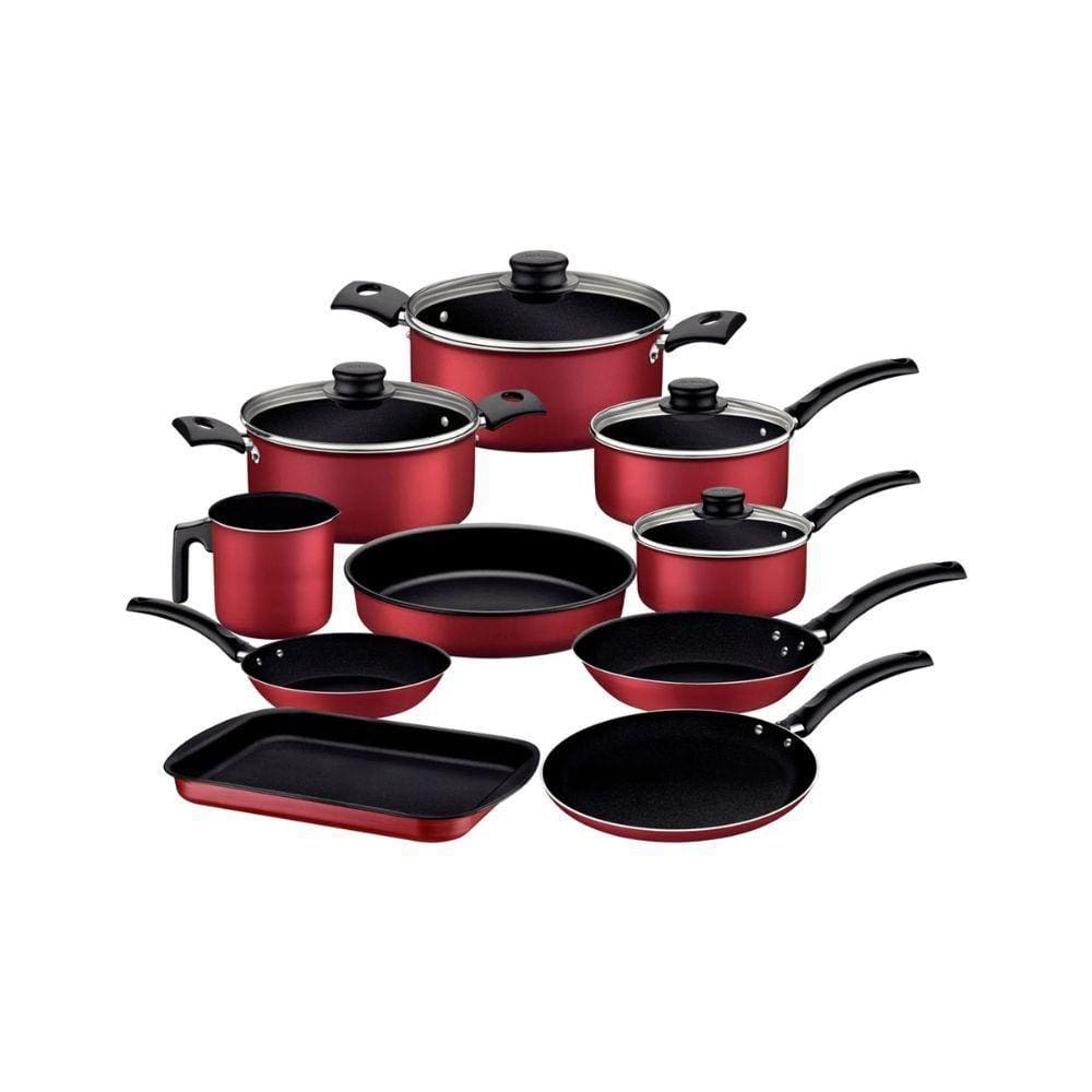 Jogo de Panelas Tramontina Turim 20297964 Vermelho