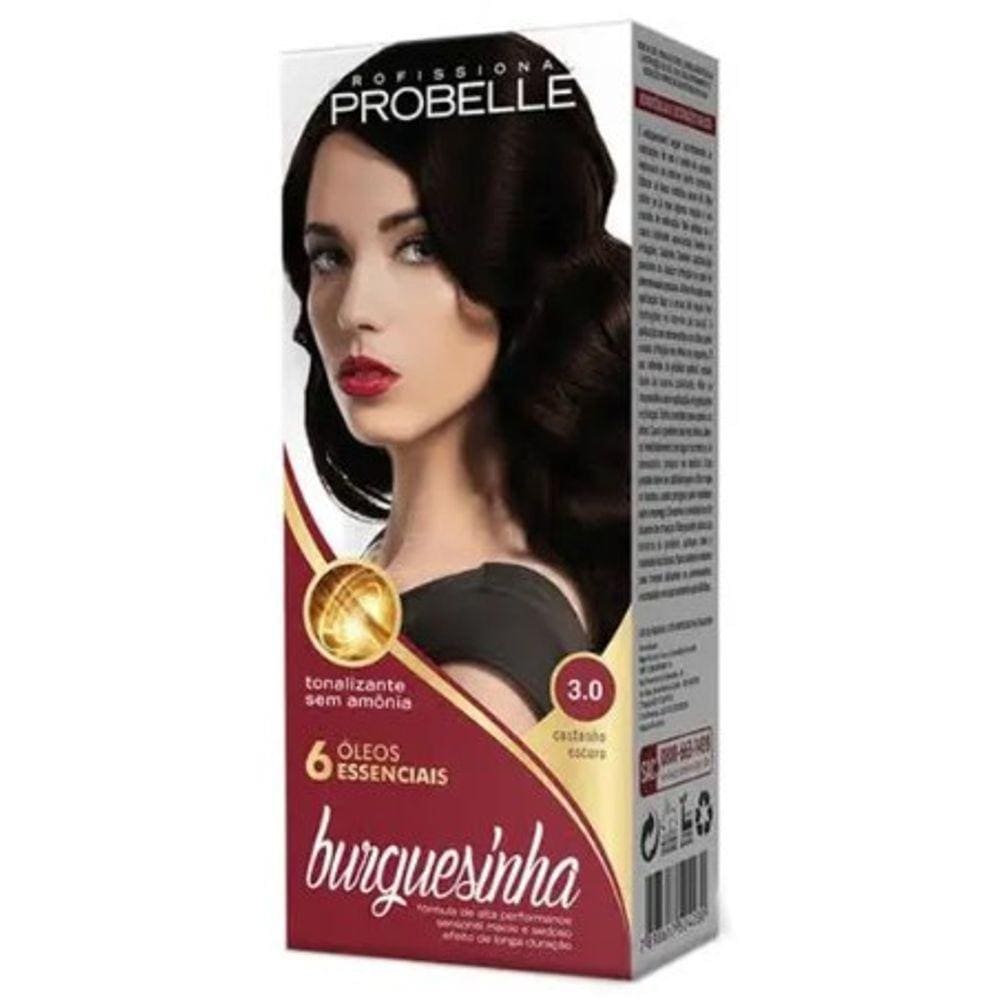 Tonalizante Probelle Burguesinha 3.0 Castanho Escuro