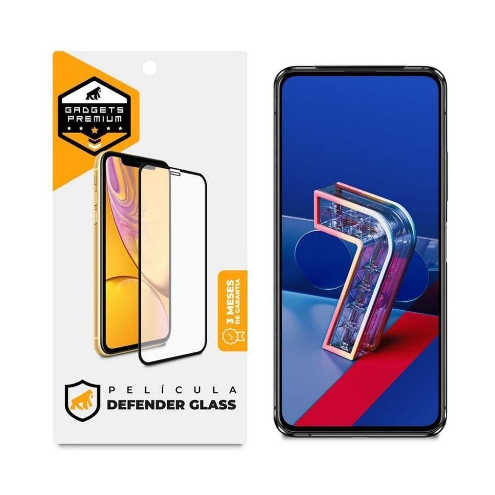 Película Defender Glass Para Asus Zenfone 7 Zs670Ks - Preta - Gshield