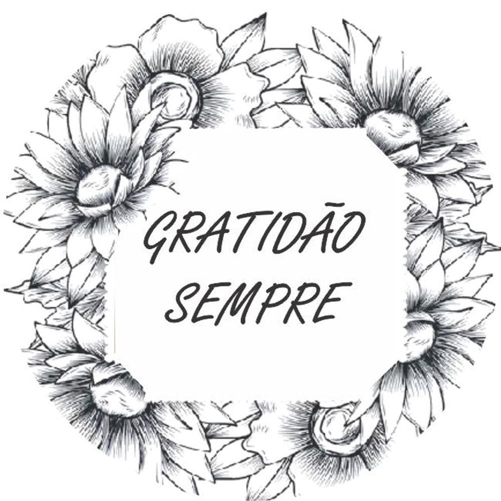 Tag Etiqueta Kraft 5x5 cm c/ cordão 100 un. Gratidão sem 01