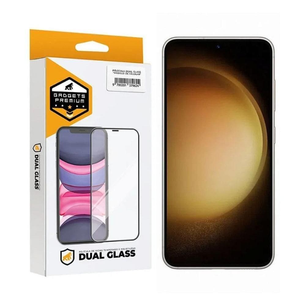 Película Para Samsung Galaxy S23 - Dual Glass Preta -Gshield