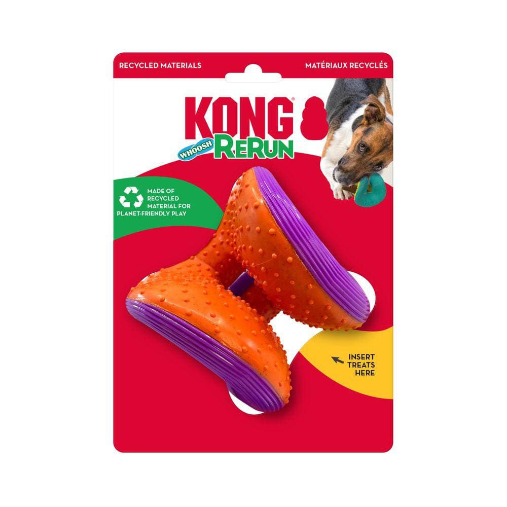 Brinquedo Sonoro Kong Rerun Whoosh Para Cachorro - M/L - LARANJA / ROXO