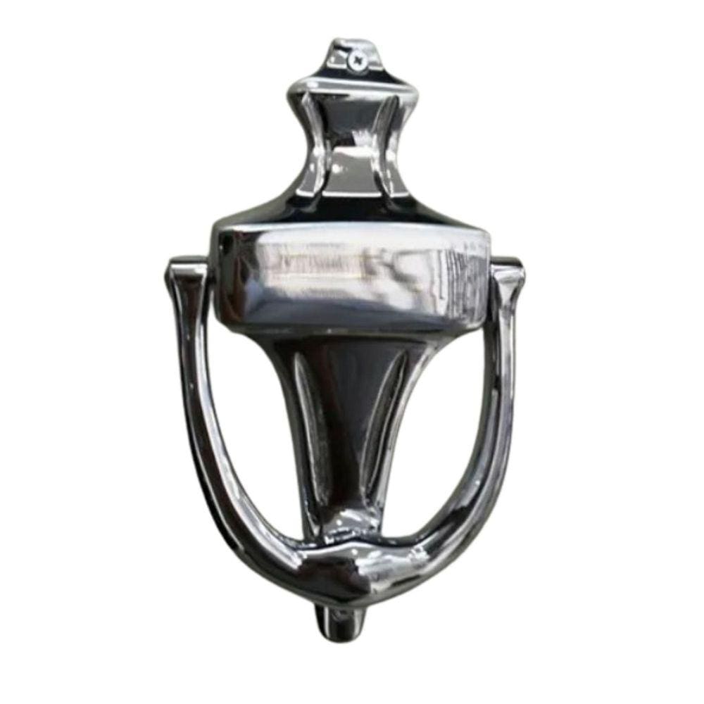 Aldrava Classica Estilo Ingles Batedor CROMADA