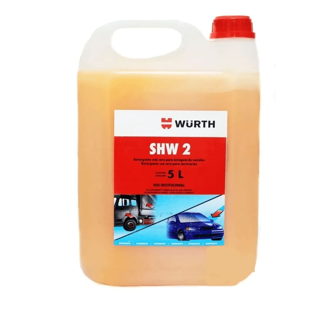 Shampoo Automotivo Wurth Com Cera De Carnauba Shw2 5l