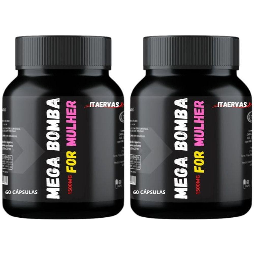 2x Novo Mega For Girls Massa Muscular 500mg Itaervas