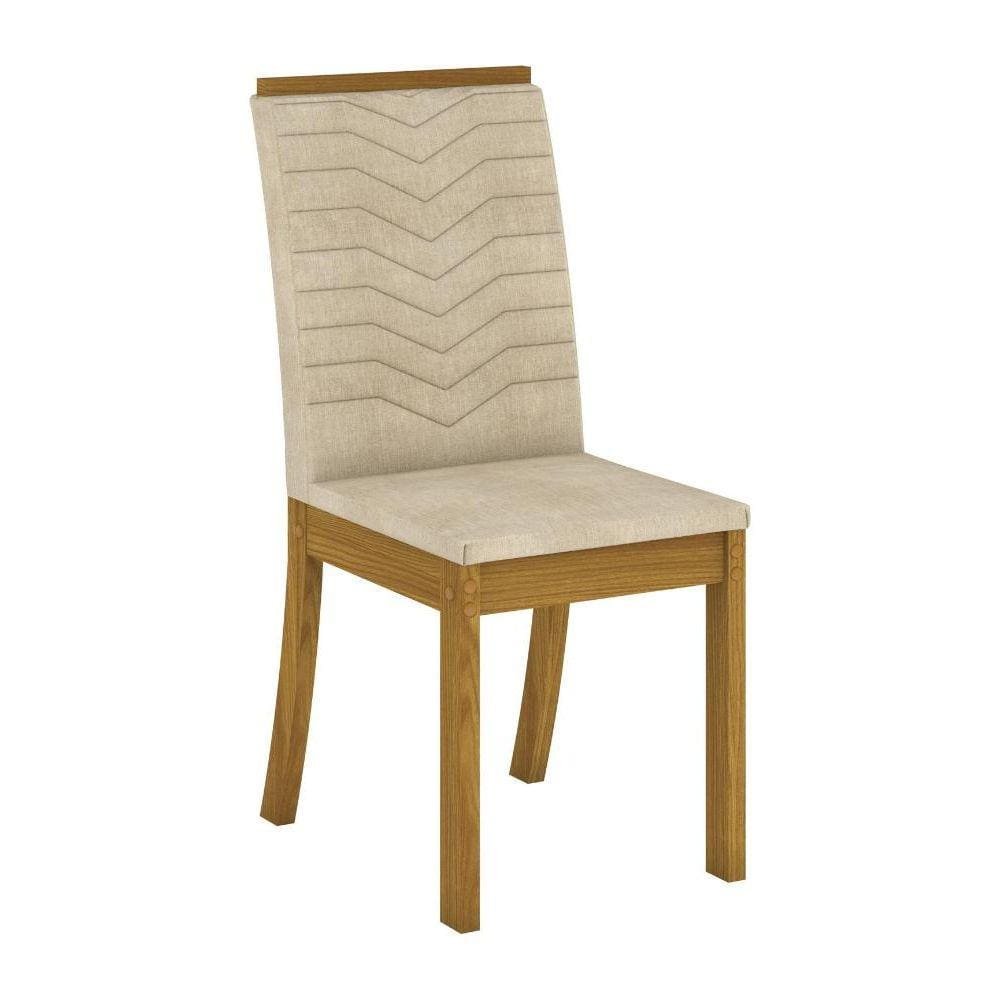 Conjunto de 04 Cadeira para Sala de Jantar Isa Linho - Henn