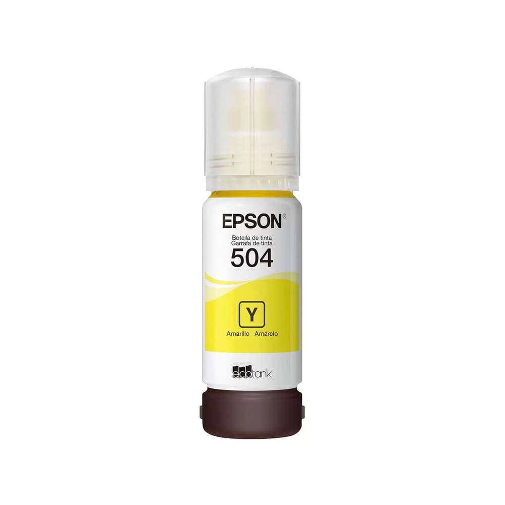 Garrafa de Tinta Epson EcoTank T504 Amarelo