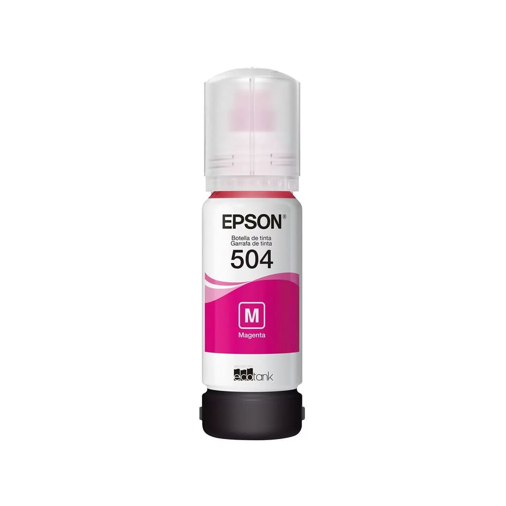 Garrafa de Tinta Epson EcoTank T504 Magenta