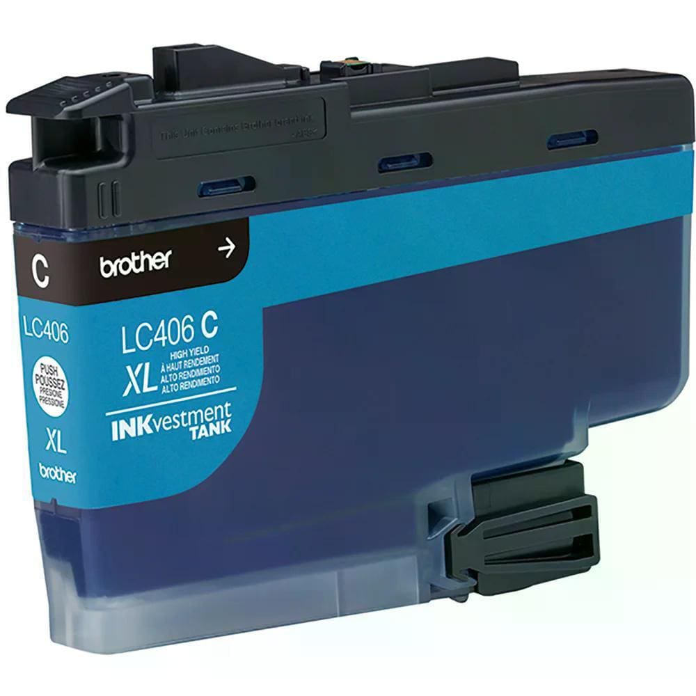 Cartucho de Tinta Brother LC406XLCS Ciano Alto Rendimento