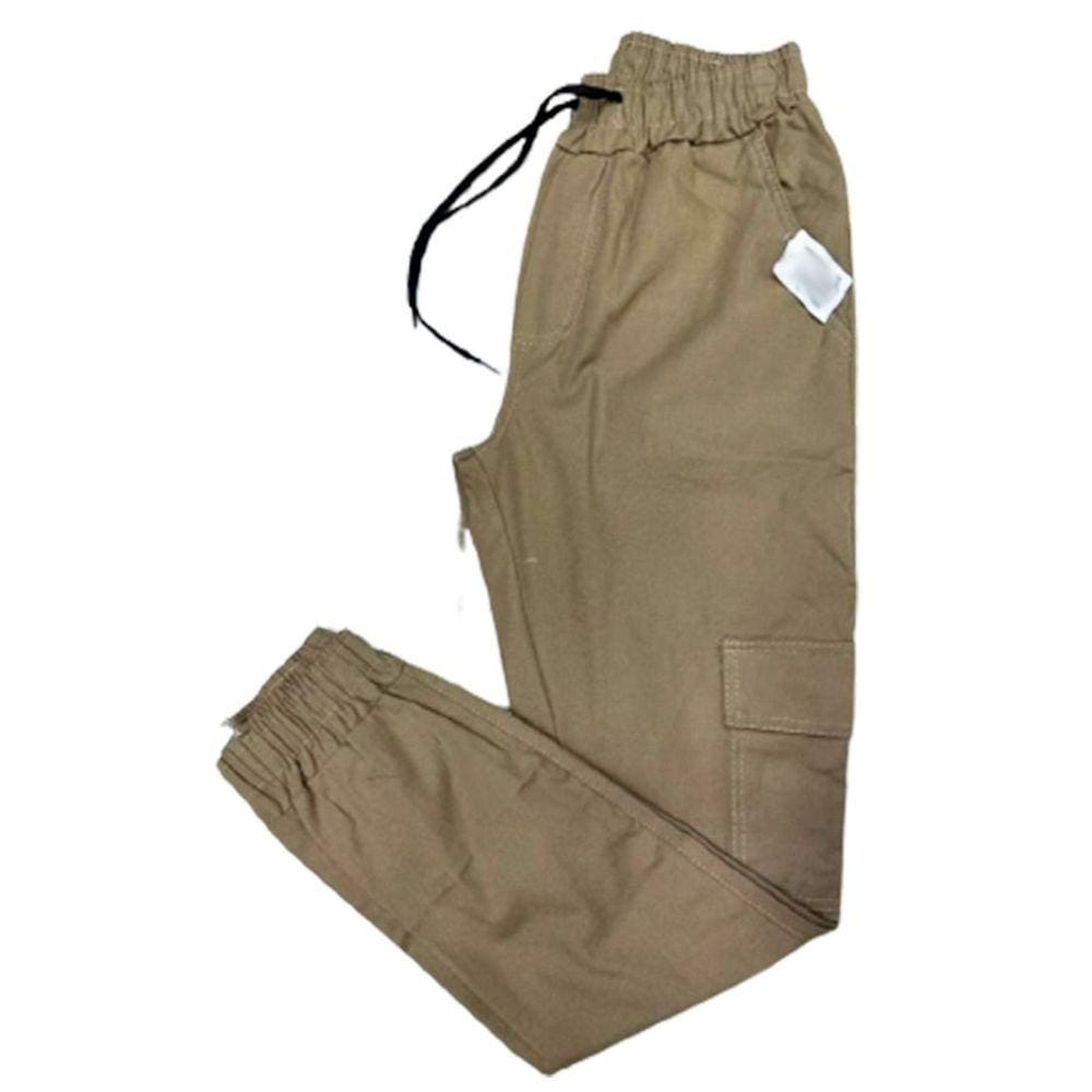 Calça Cargo Masculina Skate Elást. Cintura 06 Bolsos Unissex