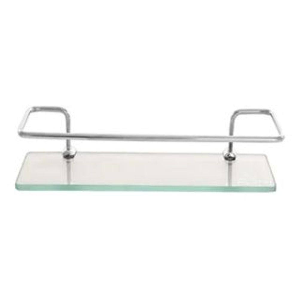 Porta Shampoo Reto Inox C/ Vidro 10605