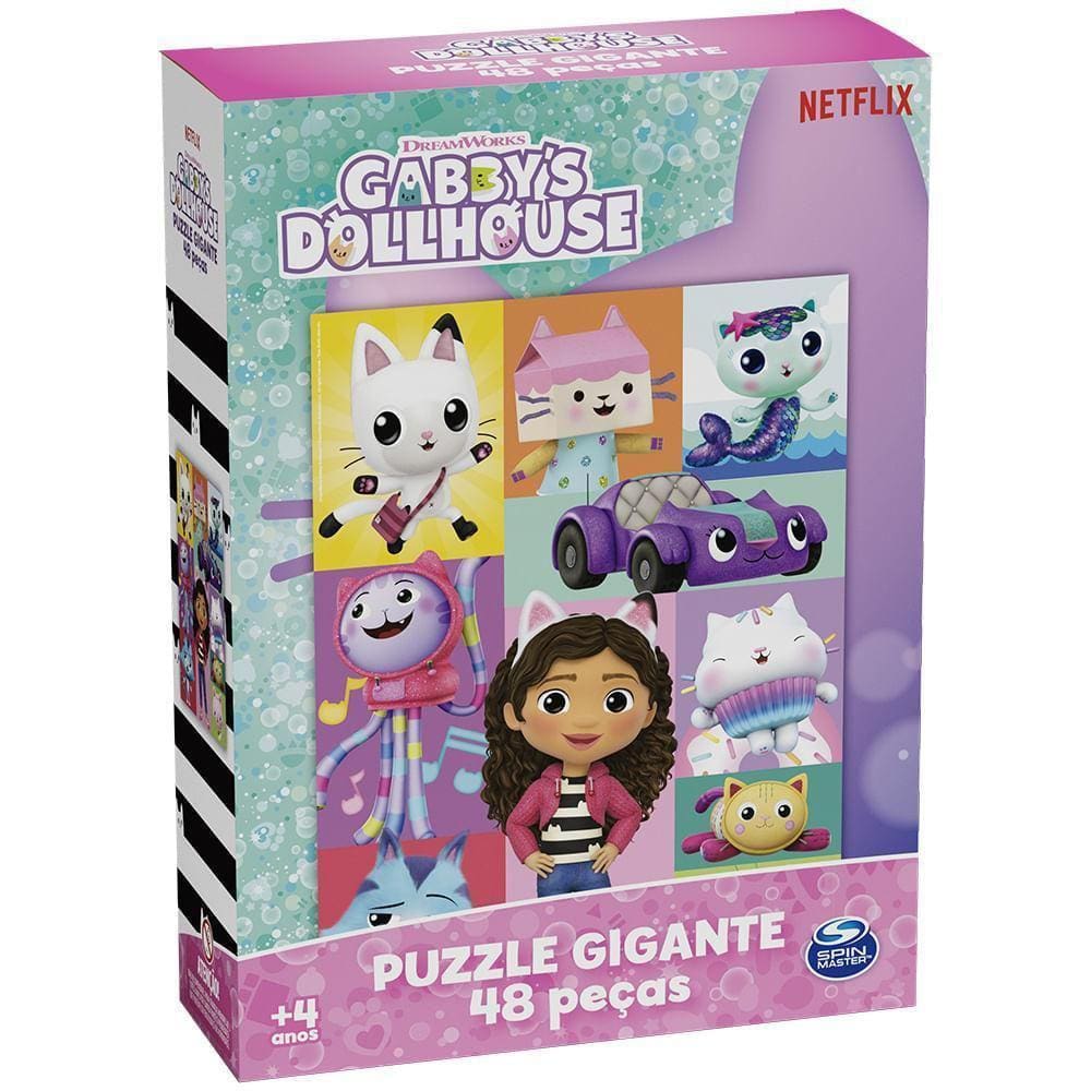 Puzzle Gigante 48 Peças Gabby`S Dollhouse