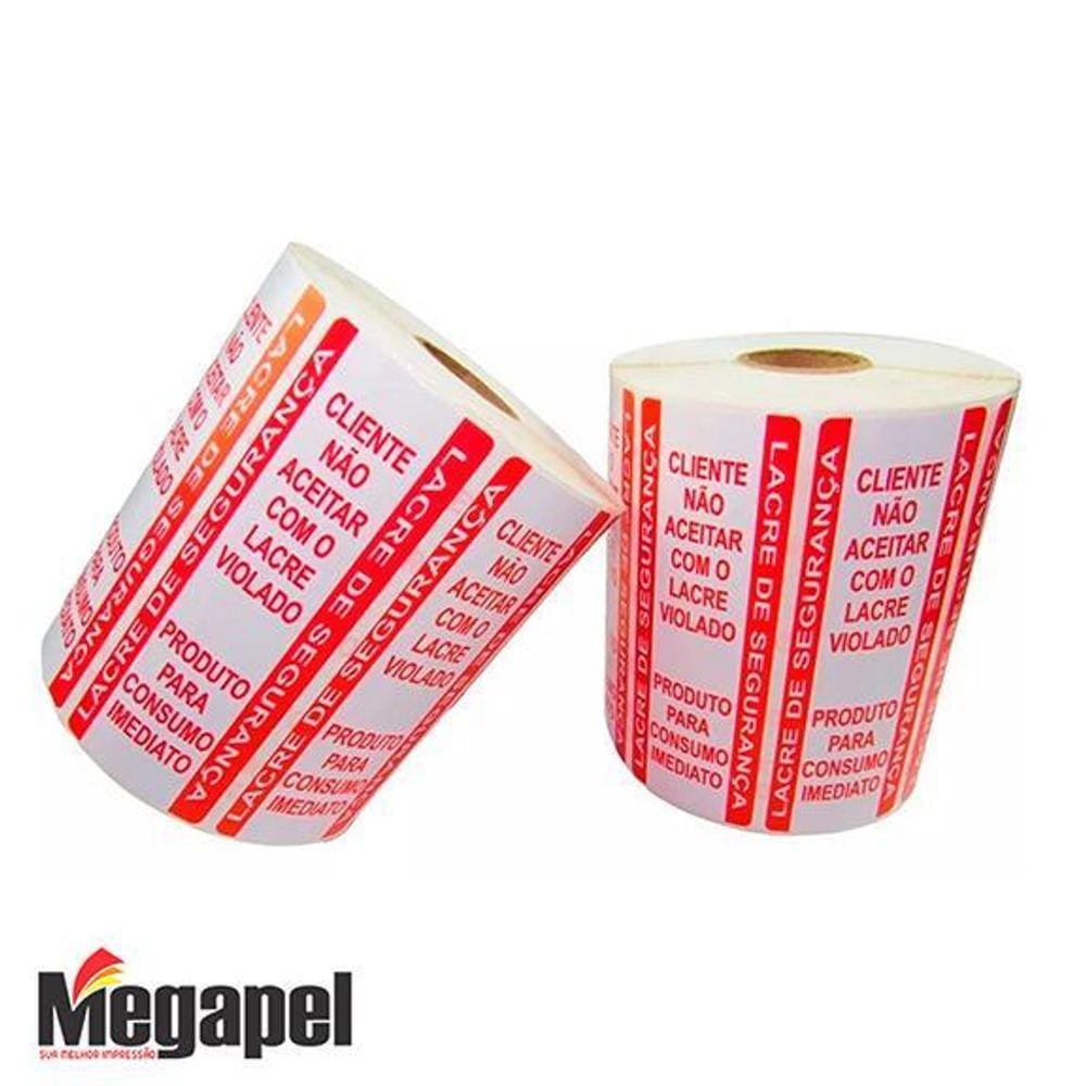 Etiqueta Lacre De Segurança 90X35