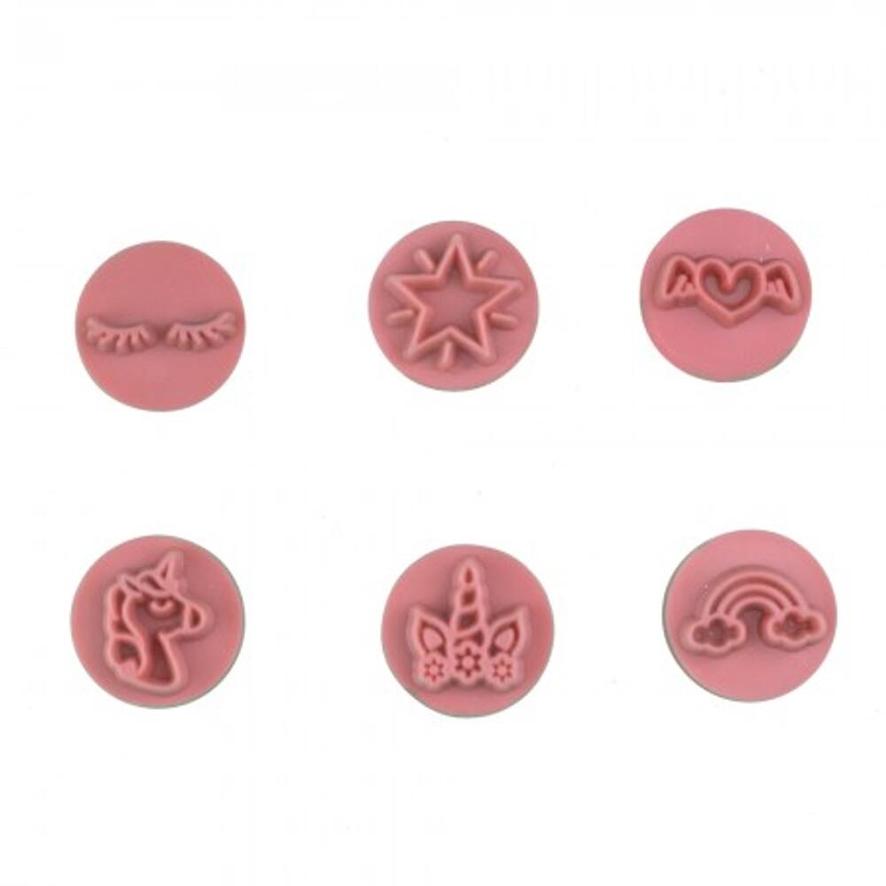 Kit Carimbos Unicornio Rosa Bluestar