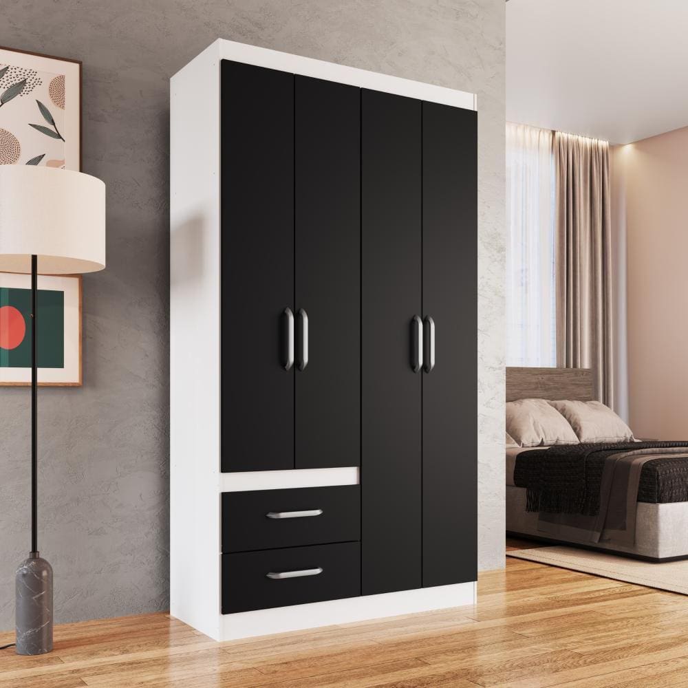 Guarda Roupa Solteiro 4 Portas 2 Gavetas RP3420 Decibal