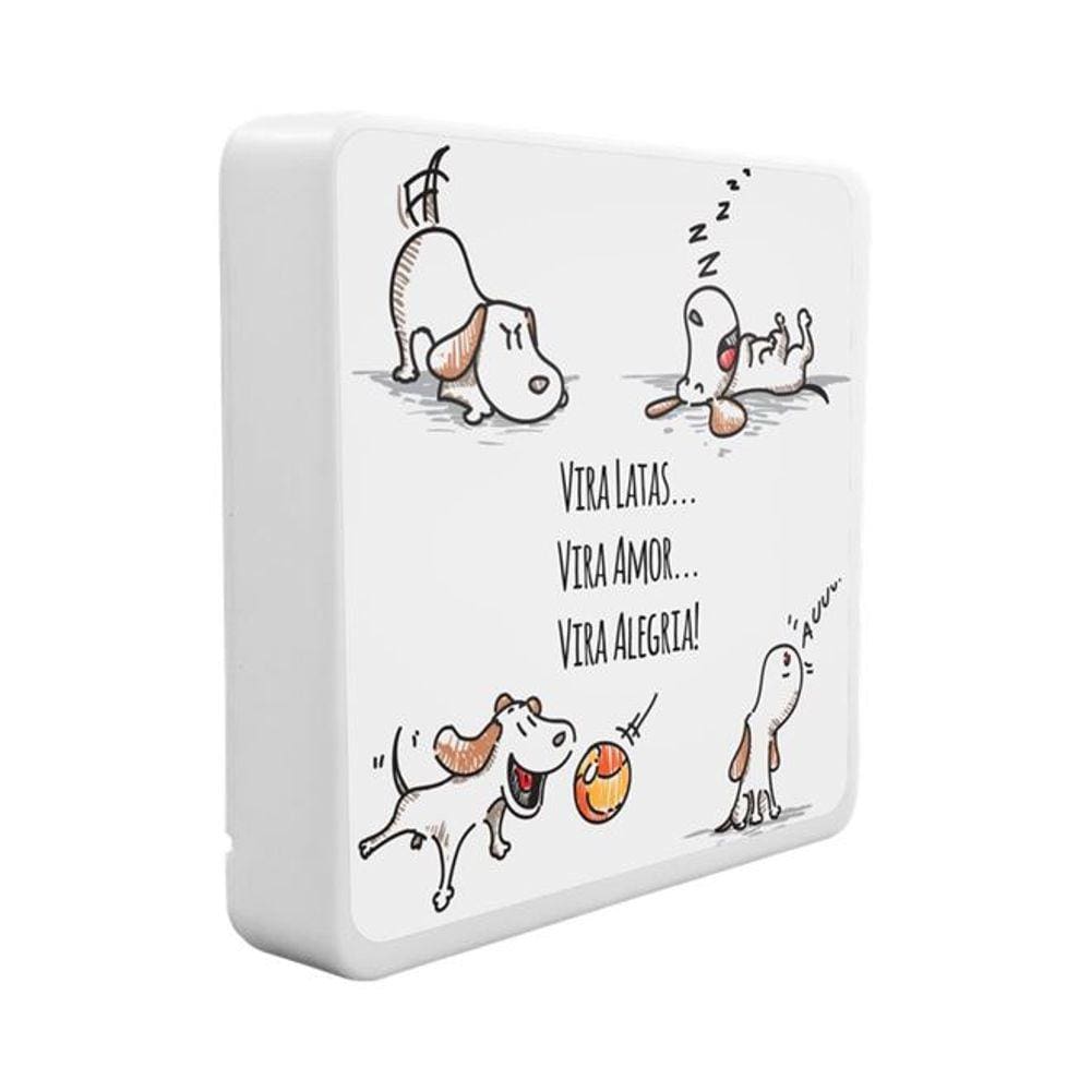 Luminária Box Slim Vira Latas USB